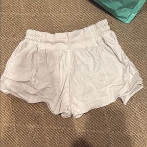 Lululemon Athletica White Athletic Shorts